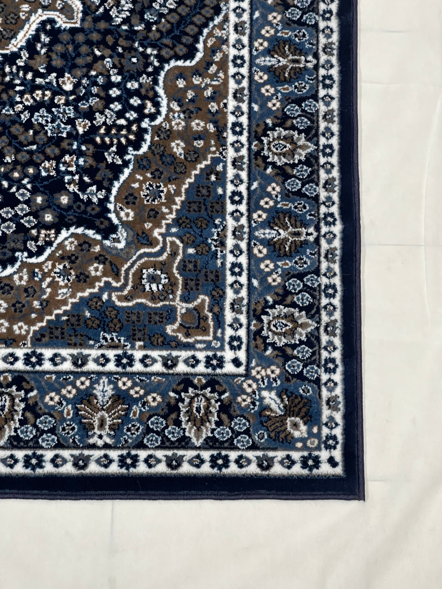 Persian polypropylene Rug,back woven(Article-25-Dark Blue)
5 ft width x 7.3 ft length