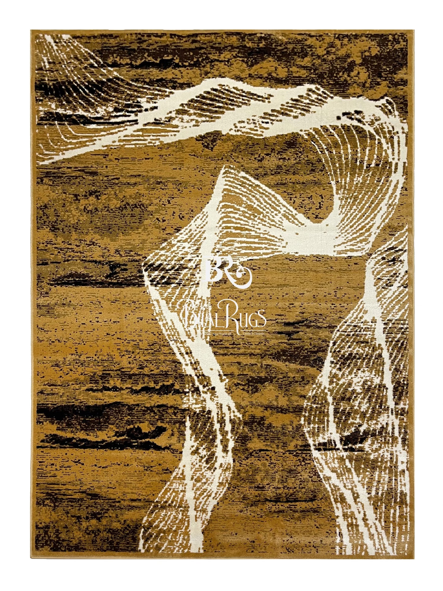Modern polypropylene Rug,back woven(Article-199-Biege)