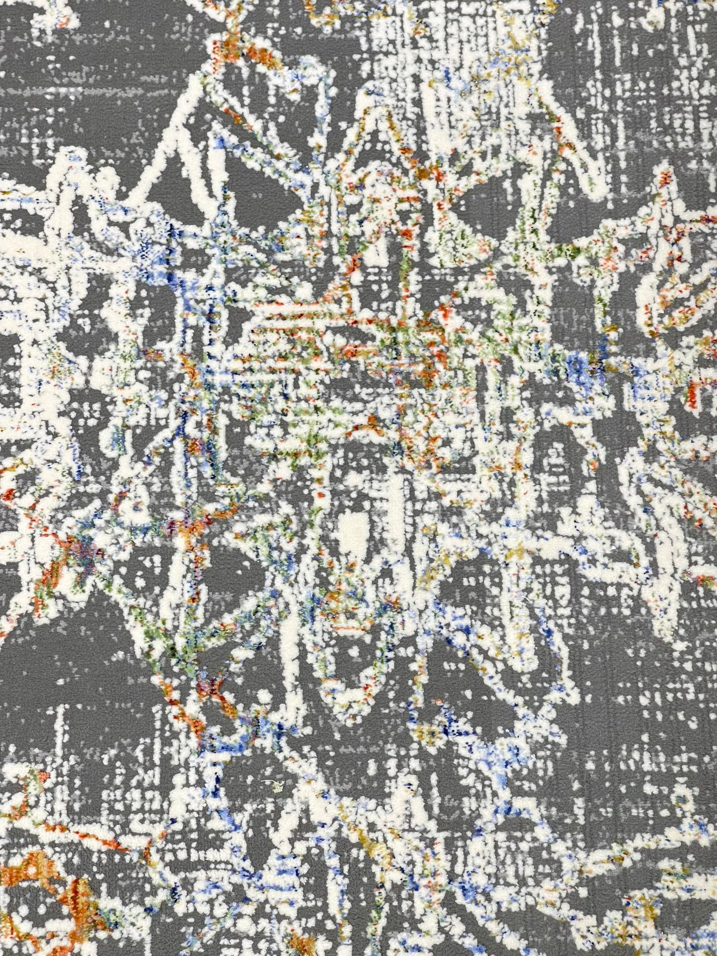 Irani viscose Rug , Woven Back Article-315-Multi Size : 3 ft width x 5 ft length (100 cm x 150cm)
