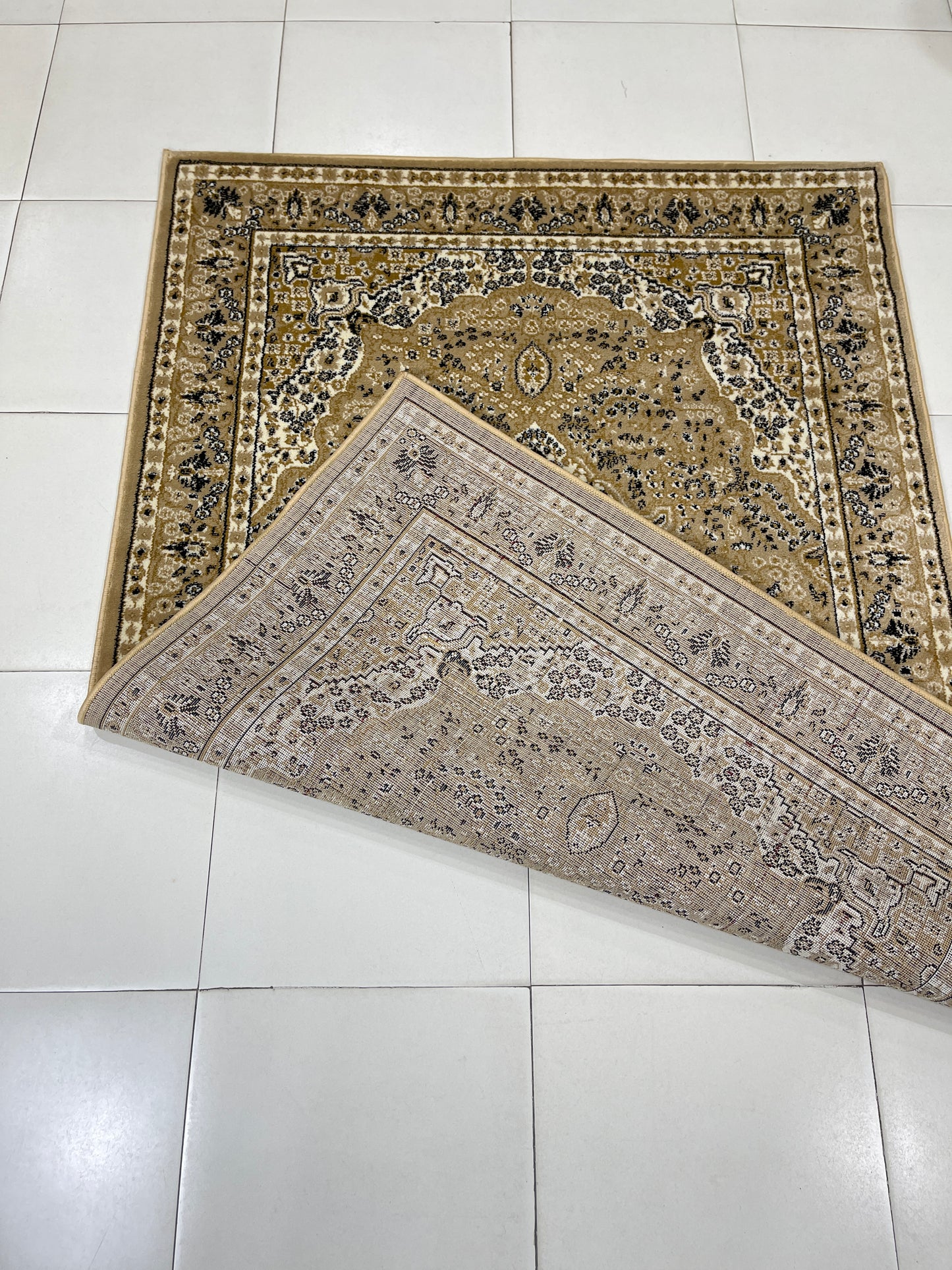 Persian  Polypropylene Rug,back woven(Article-25-Beige)