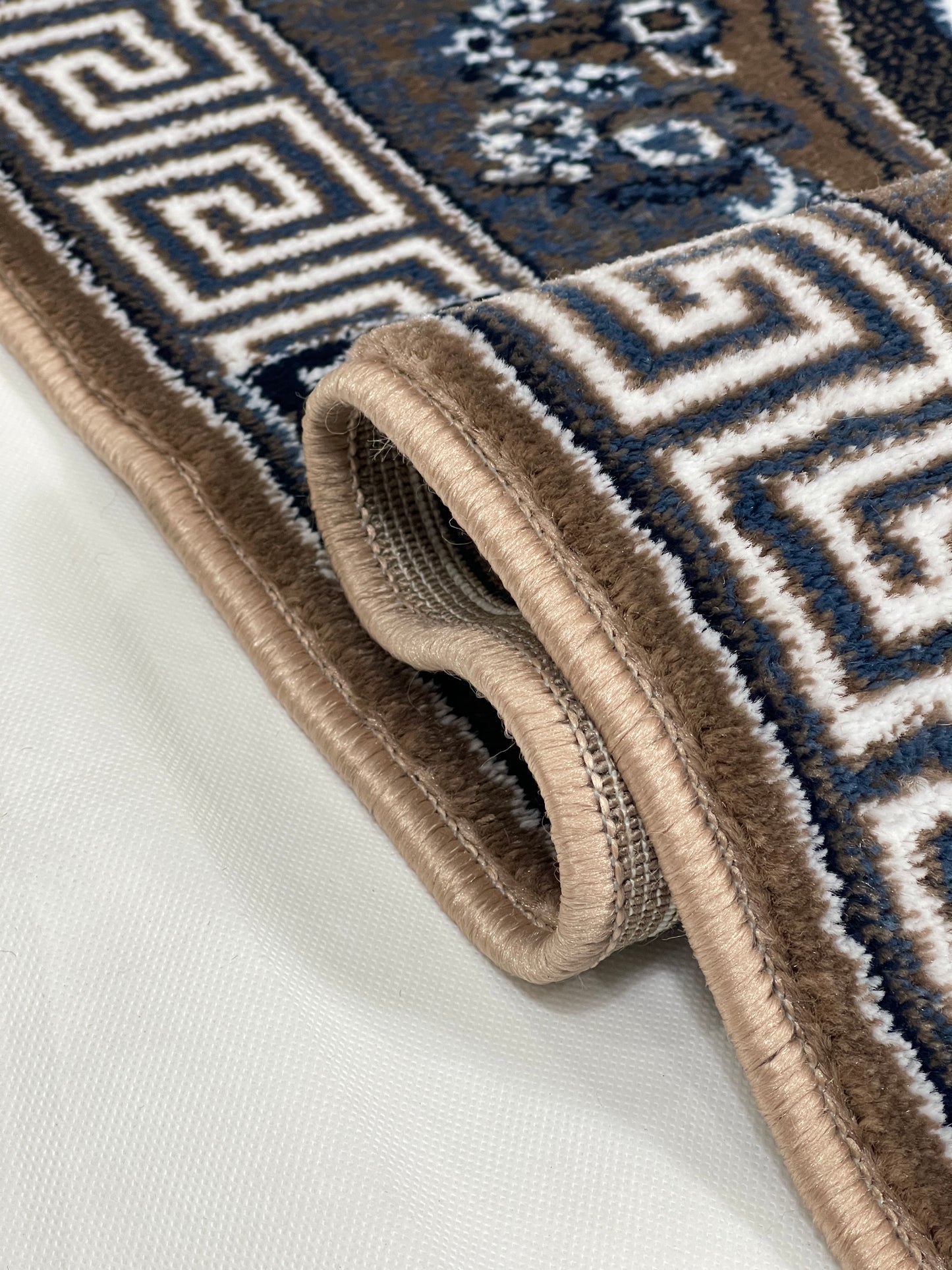 Modern Polypropylene Rug,Woven Back (Article-75-Mink) Size : 3 ft width x 5 ft length (100cm x 150 cm)