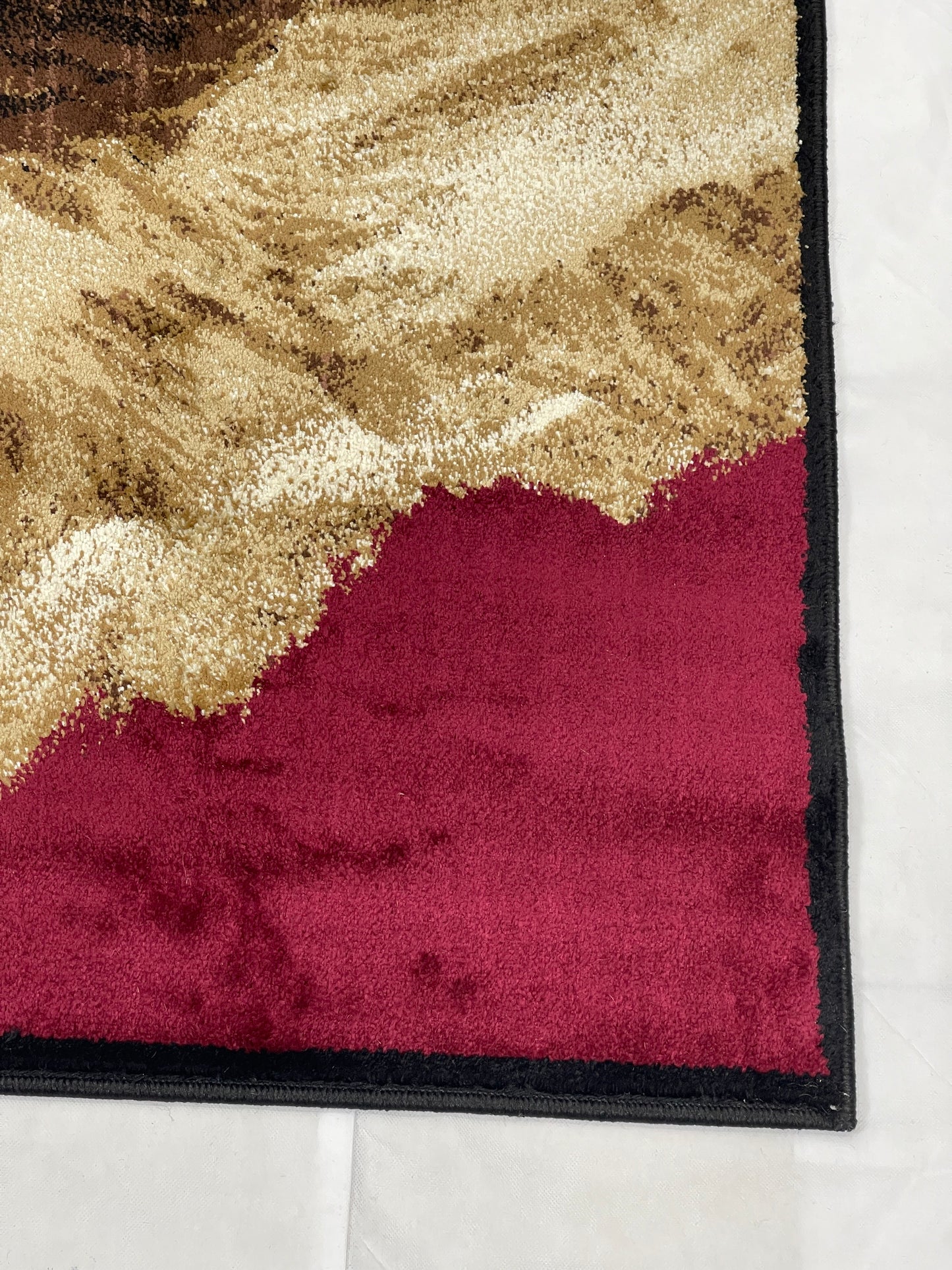 Modern polypropylene Rug,back woven
(Article-175-Black Multi)
Size : 4 ft width x 5.6 ft length (120 cm x 170 cm)