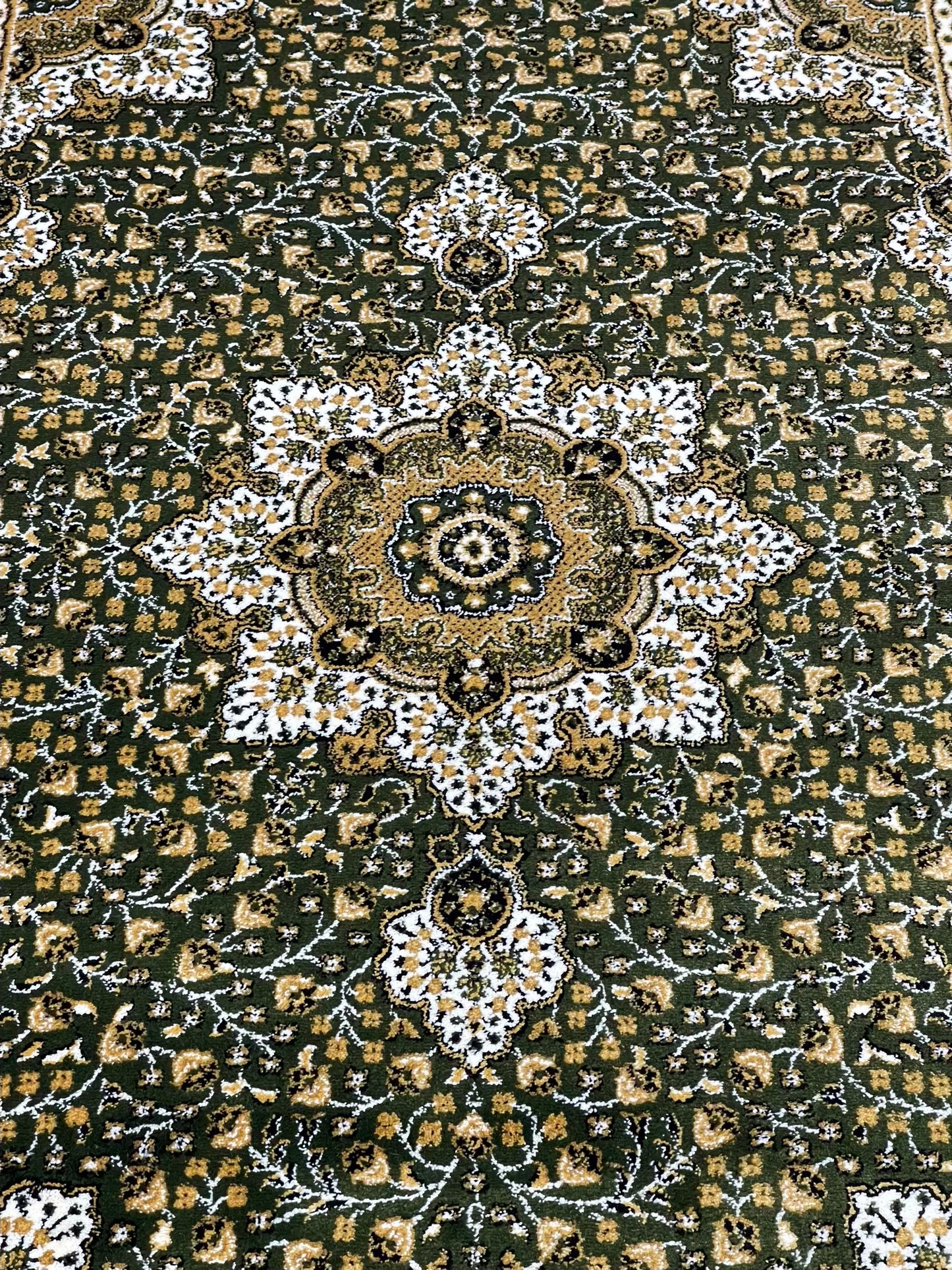 Persian Polypropylene Rug,back woven(Article-04-Green)