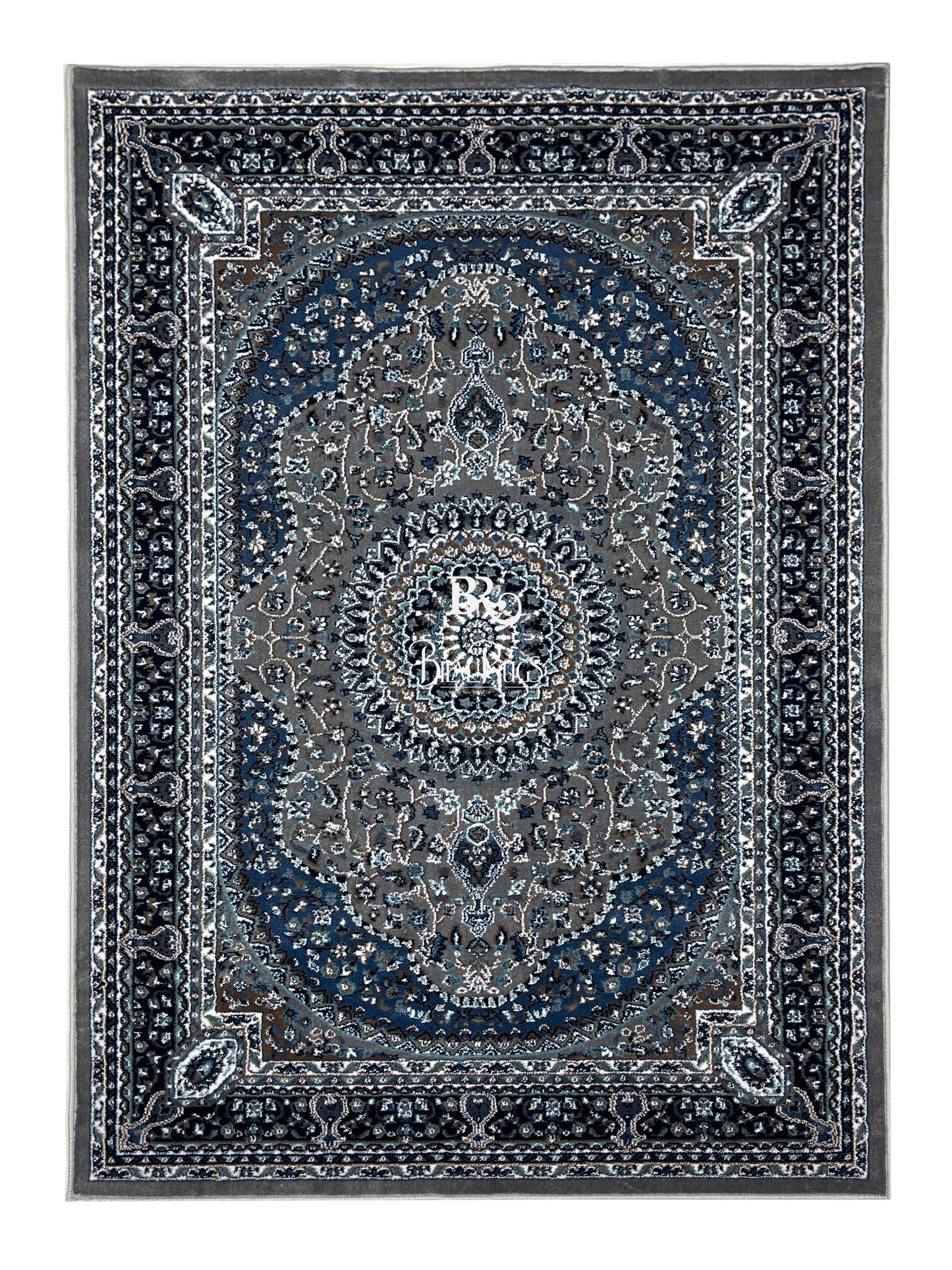 Persian polypropylene Rug,back woven(Article-23-Grey)