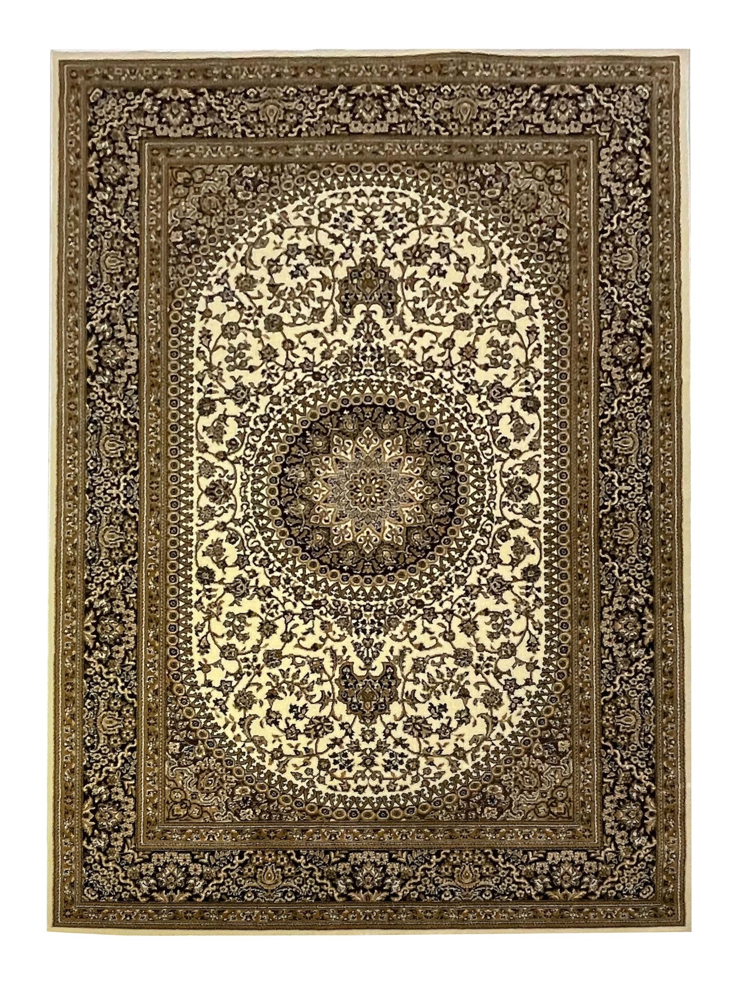 Persian polypropylene Rug,back woven(Article-22-Off white)