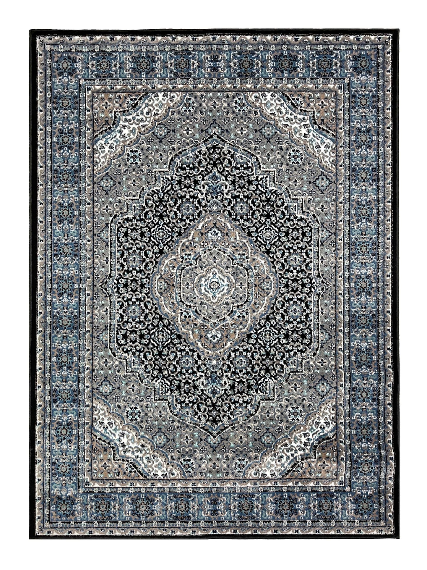 Persian  Polypropylene Rug,back woven(Article-1021-Blue)
Size : 5ft width  x 7.3ft length (150cm x 220cm)