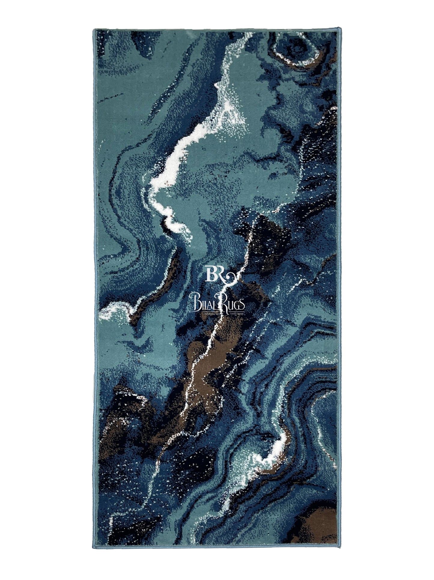 Feroze Modern Polypropylene Woven Rug.
 Size : 2.6 ft width x 6.6 ft length
 (80 cm x 200cm)