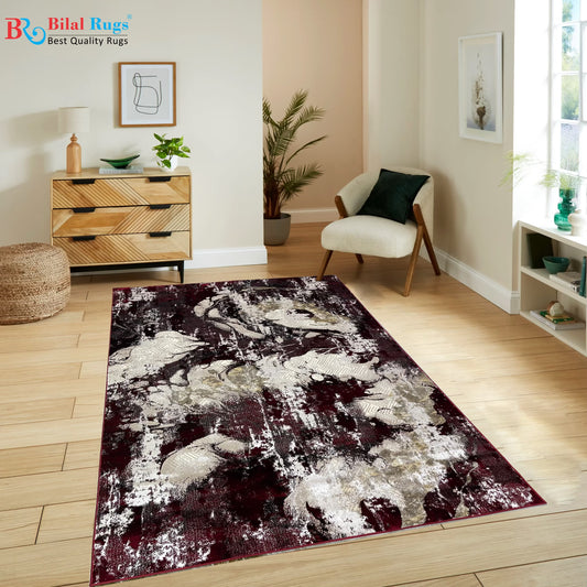 Turkish Top Quality Silk.(Article-1081-Red ) Size: 6.6 ft width x 9.6 ft length (200cm x 290cm)