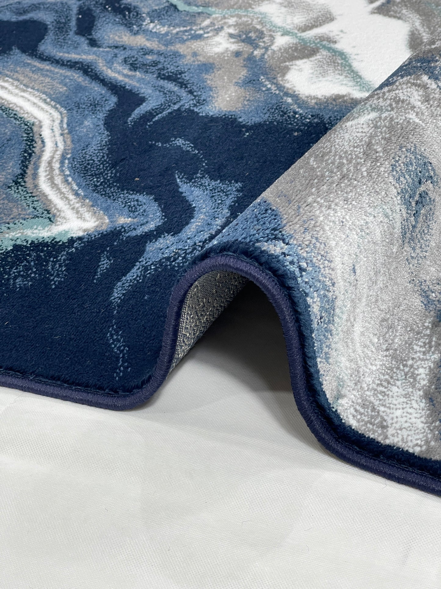 Modern polypropylene Rug,back woven(Article-302-Dark Blue)