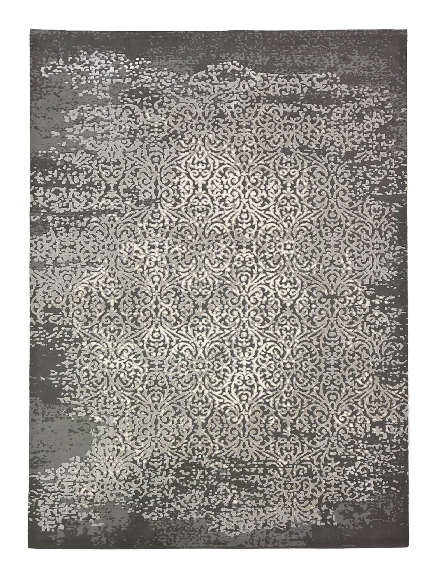 Irani Vintage Woven Rug.
 Article -2030-Grey
Size: 6.6 ft width x 9.6 ft length (200cm x 290cm)