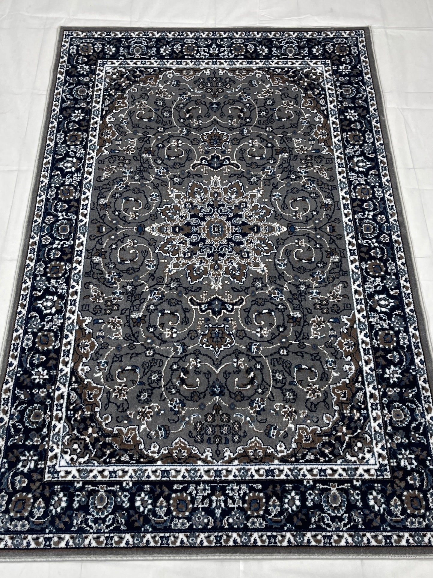 Persian Polypropylene Rug,back woven(Article-19-Grey)