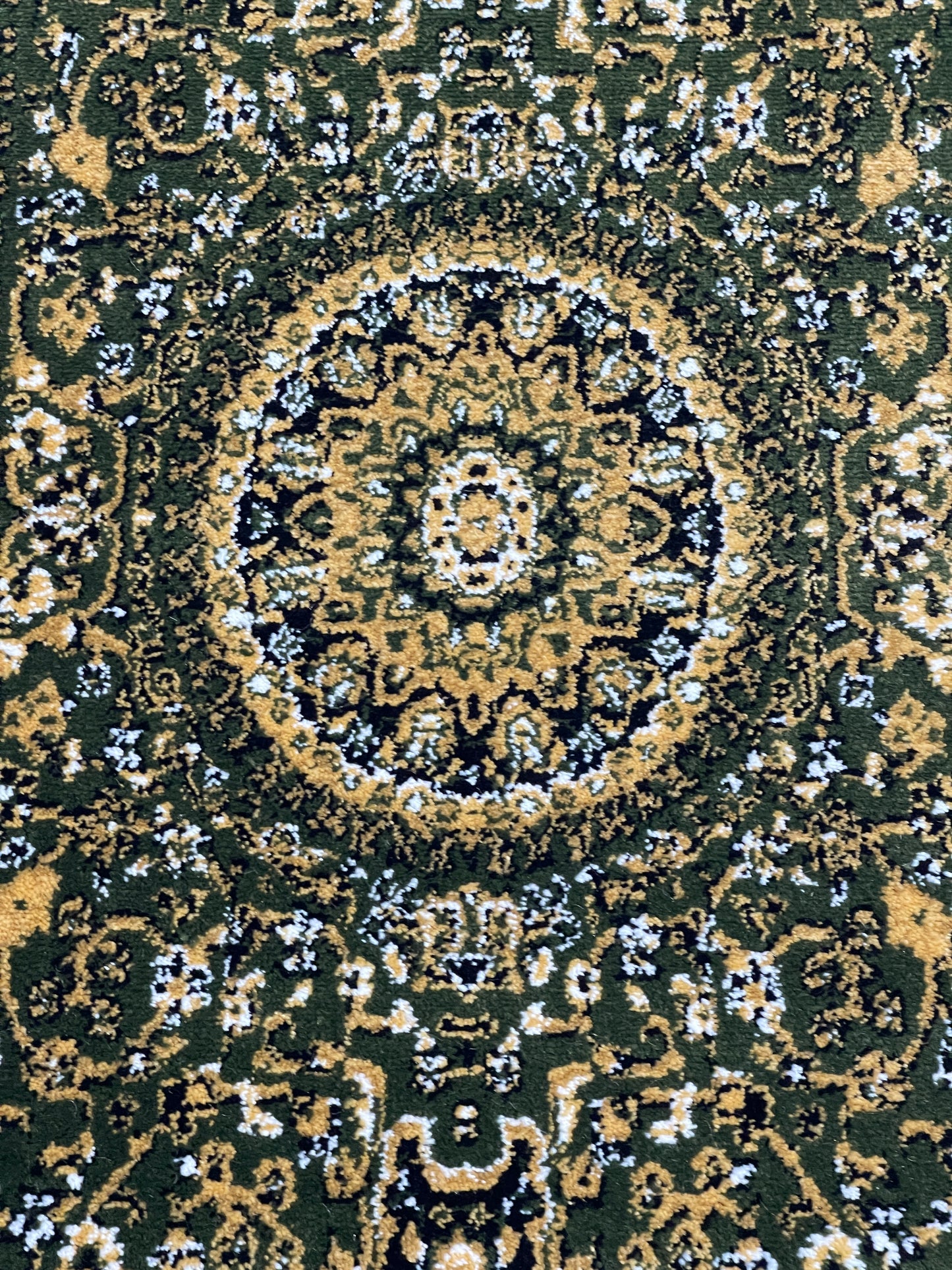 Green Persian Polypropylene Woven Runner.
 Size : 2.6 ft width x 6.6 ft length
 (80 cm x 200cm)
