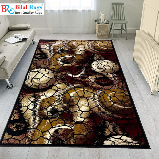 Modern polypropylene Rug,back woven(Article-341-Black)
Size :5 ft width x 7.3 ft length ( 150 cm x 220 cm)