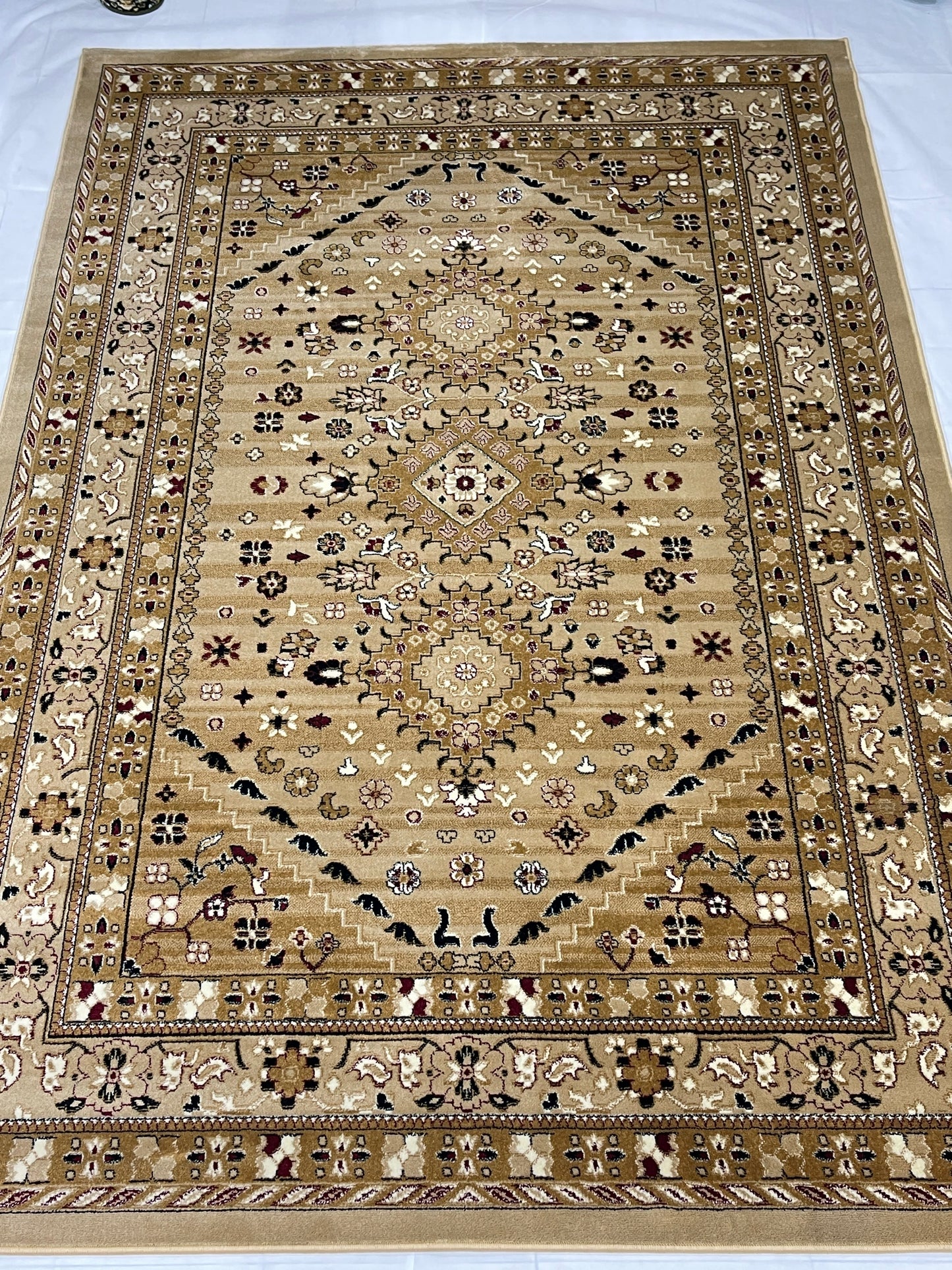Persian polypropylene Rug,back woven(Article-55-beige)