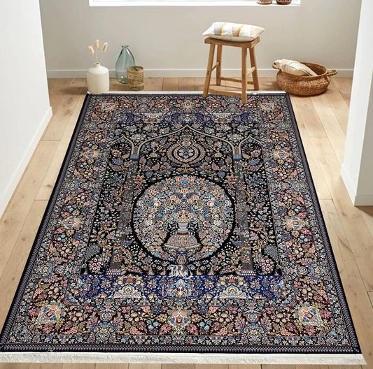 Irani Top Quality 
Mixture of 12 colours
1500 Reeds Acrylic Rug With Jute Back (04)
Size : 6.6 Ft Width x 9.6 Ft Length