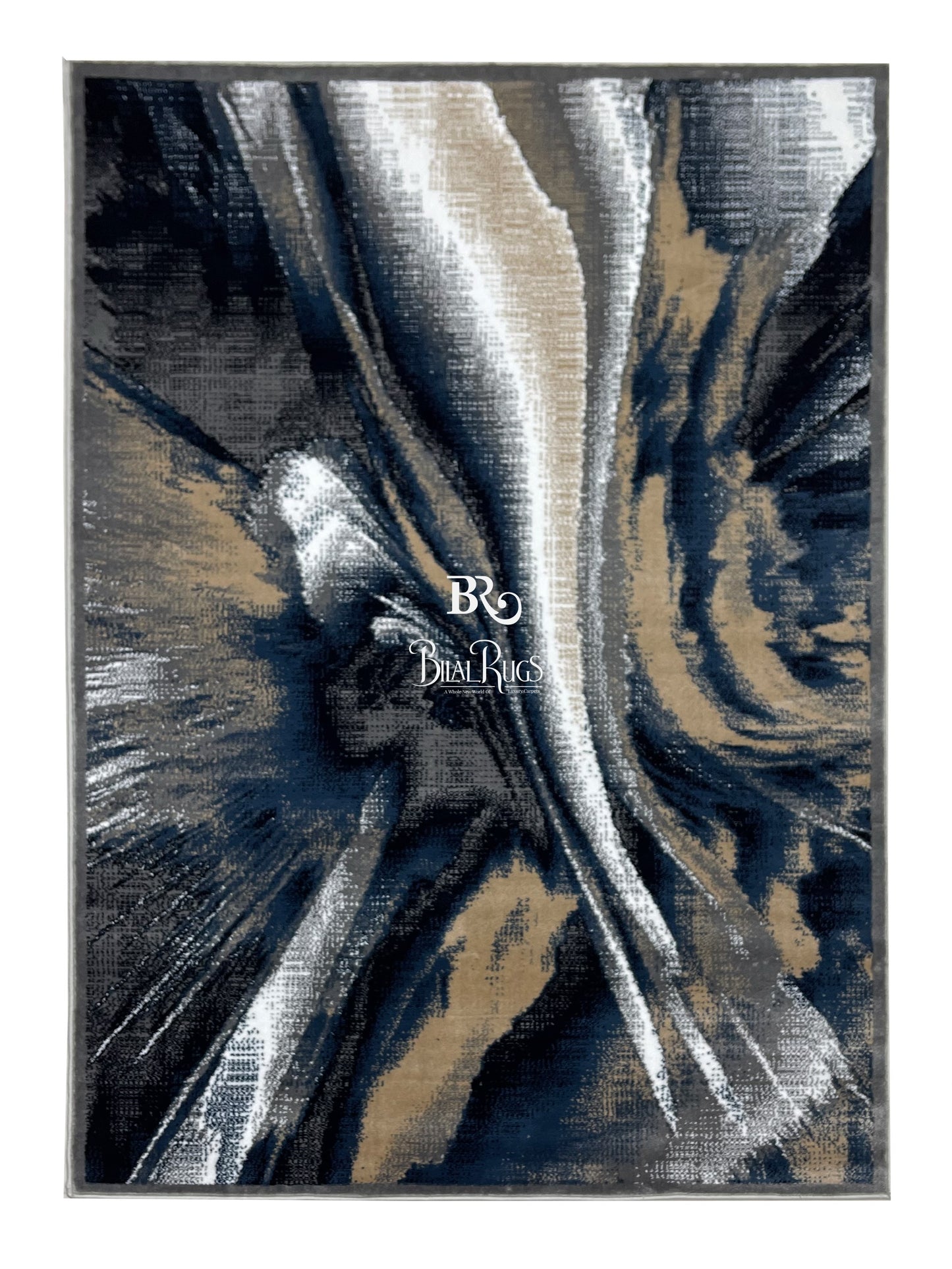 Modern polypropylene Rug,back woven(Article-23-Grey)
Size : 5ft width  x 7.3ft length (150cm x 220cm)