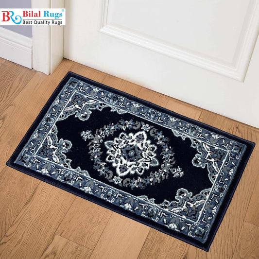 Persian Blue Polypropylene Woven Door Mat.
Size : 40 cm x 75 cm