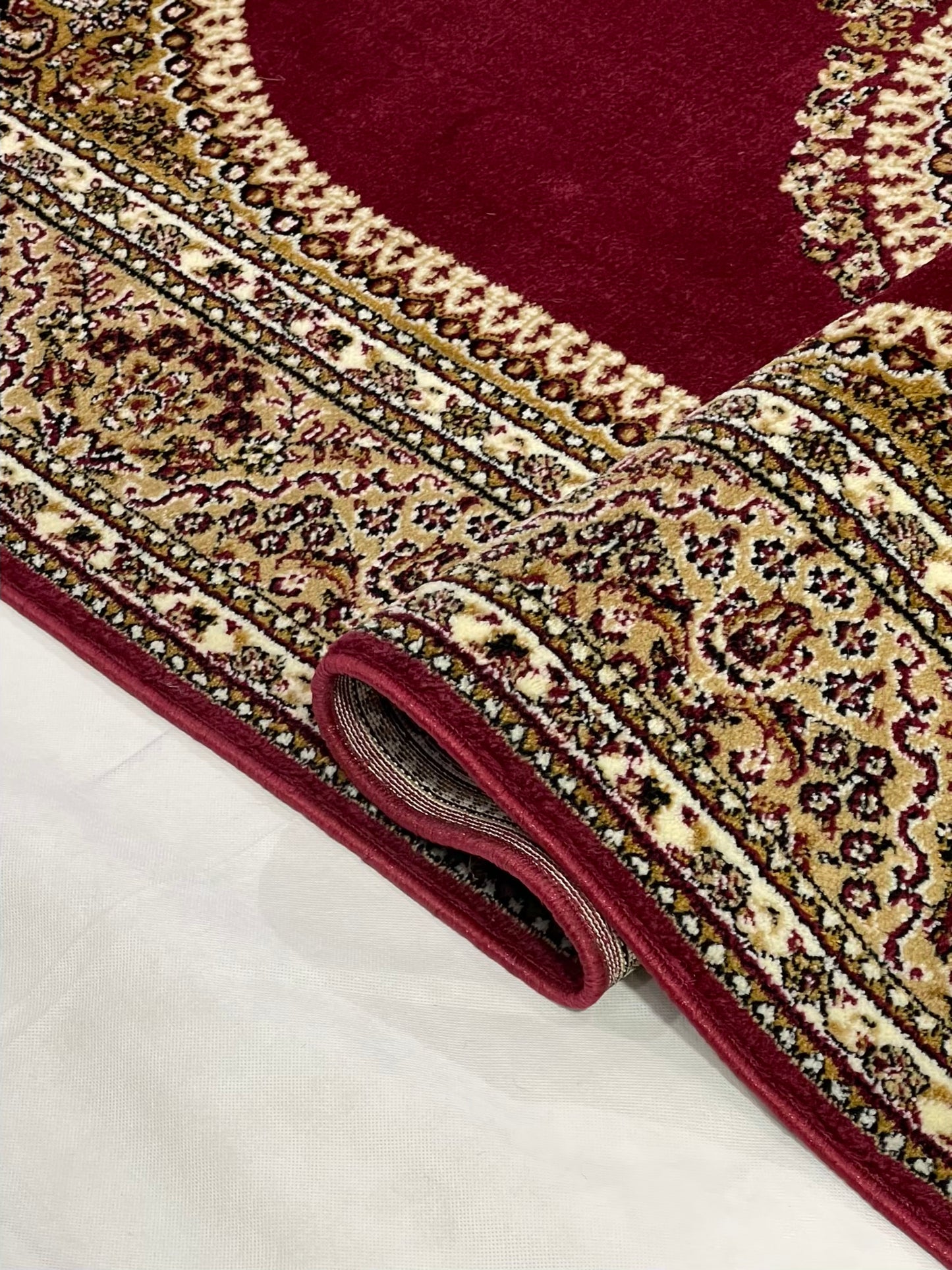 Persian polypropylene Rug,back woven(Article-22-Red)
