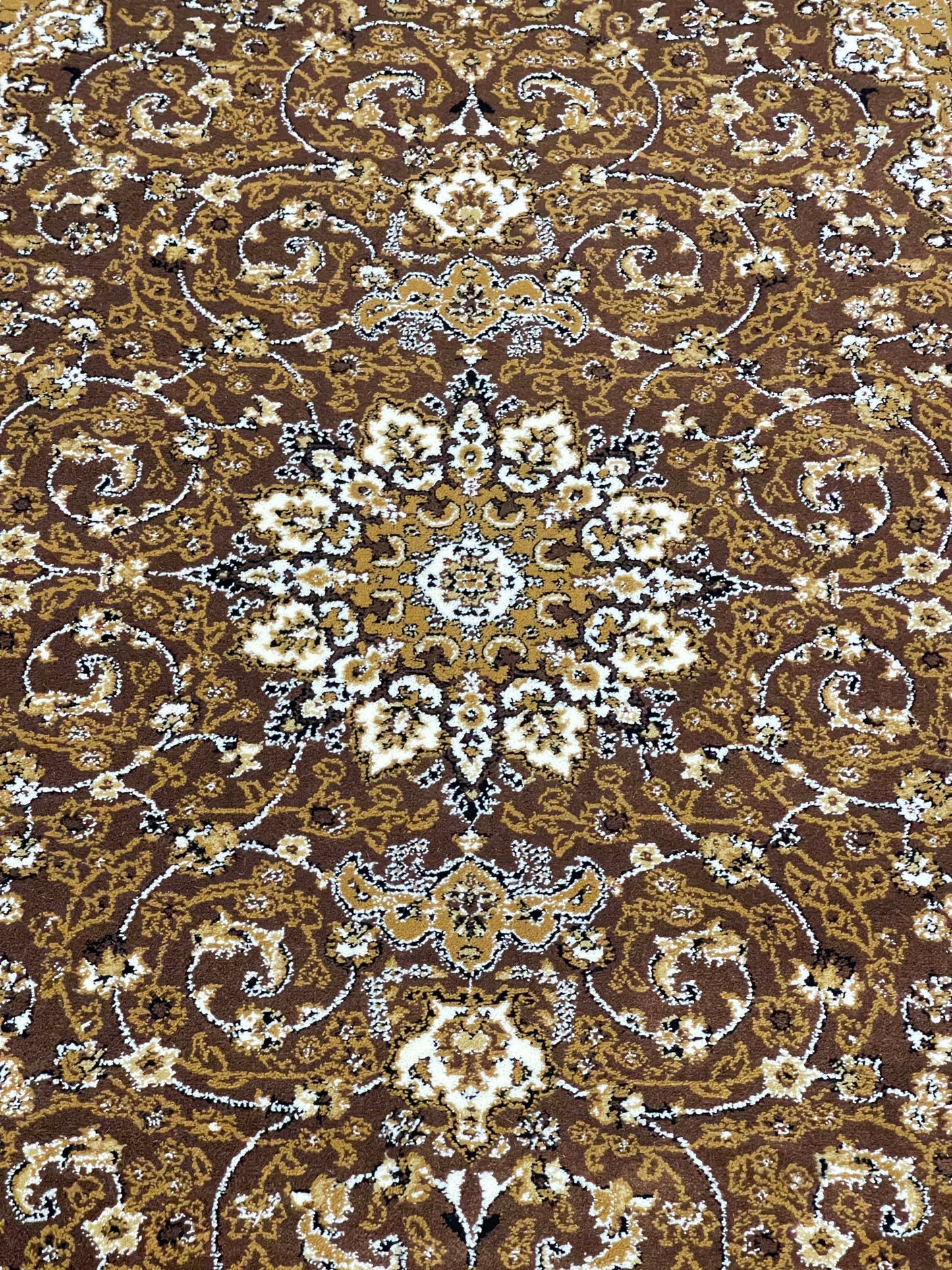 Persian polypropylene Rug,back woven(Article-25-Brown)
Size : 5ft width  x 7.3ft length (150cm x 220cm)