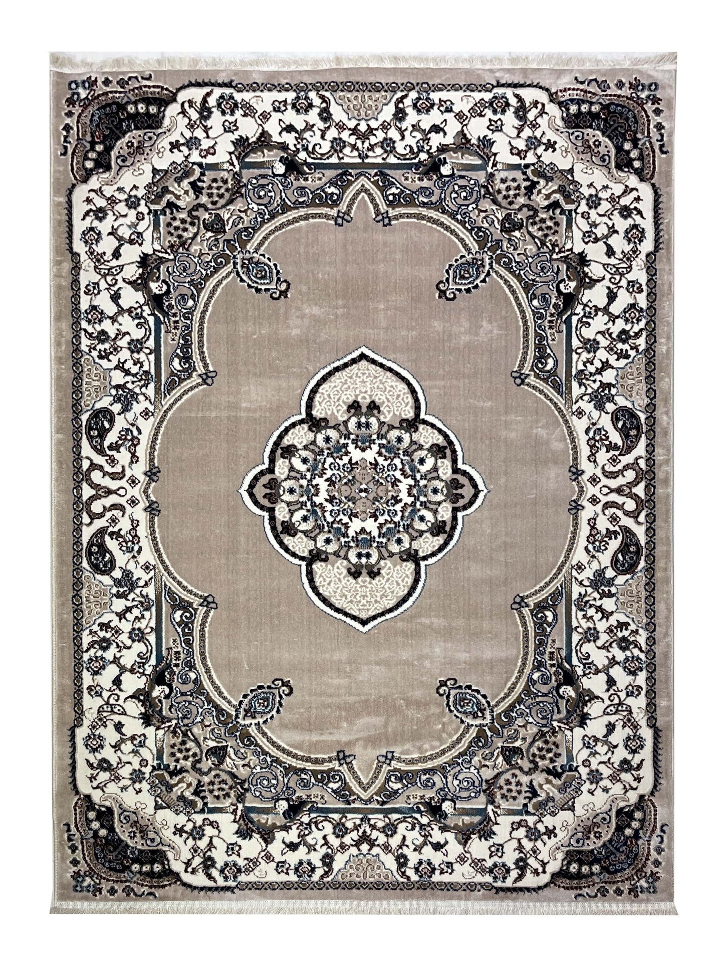 Turkish Top Quality Silk.(Article-1014-off white )
Size : 5ft width  x 7.3ft length (150cm x 220cm)