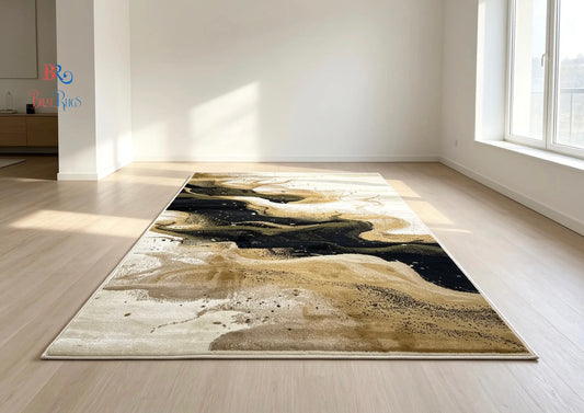Modern Polypropylene Rug,back woven(Article-655-Off white)