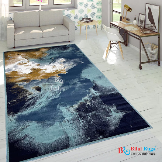Modern polypropylene Rug,back woven(Article-1612-Feroze)
