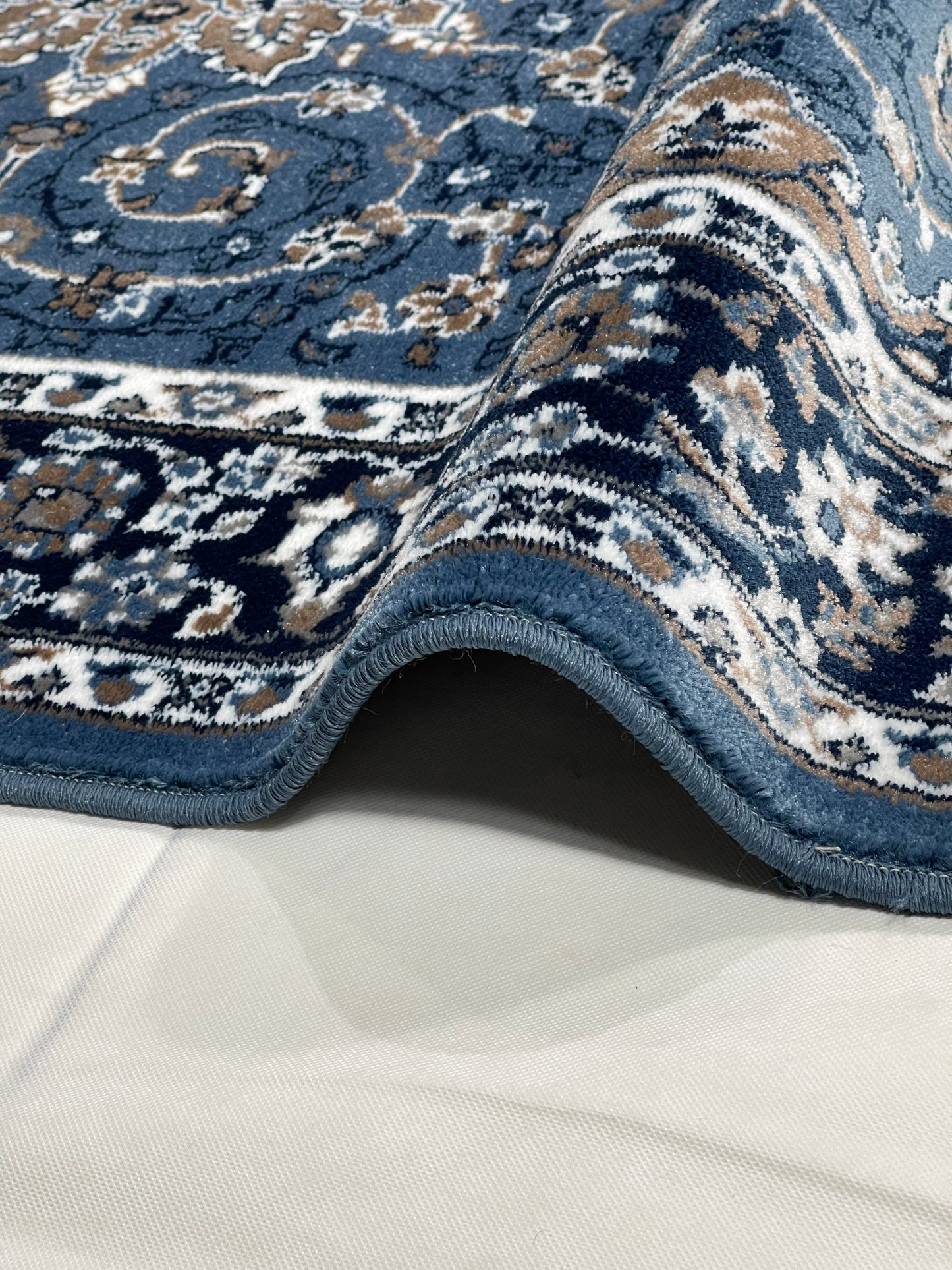 Persian polypropylene Rug,back woven(Article-19-Blue)
5 ft width x 7.3 ft length