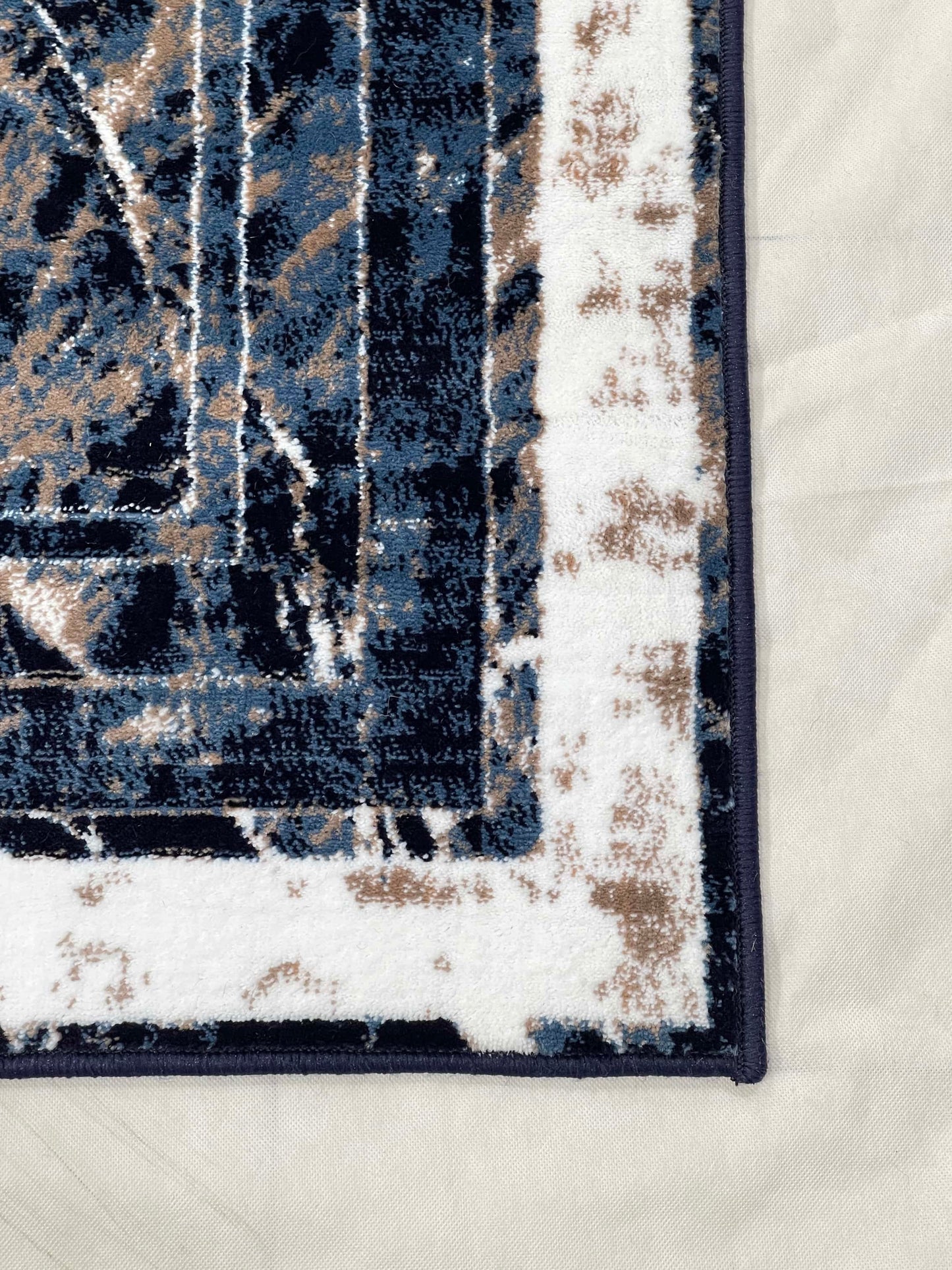 Modern polypropylene Rug,back woven(Article-1999-Blue)
Size : 5ft width  x 7.3ft length (150cm x 220cm)