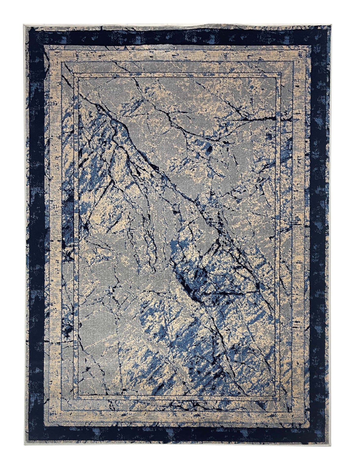 Modern  polypropylene Rug,back woven(Article-1302-Grey)
Size : 5ft width  x 7.3ft length (150cm x 220cm)