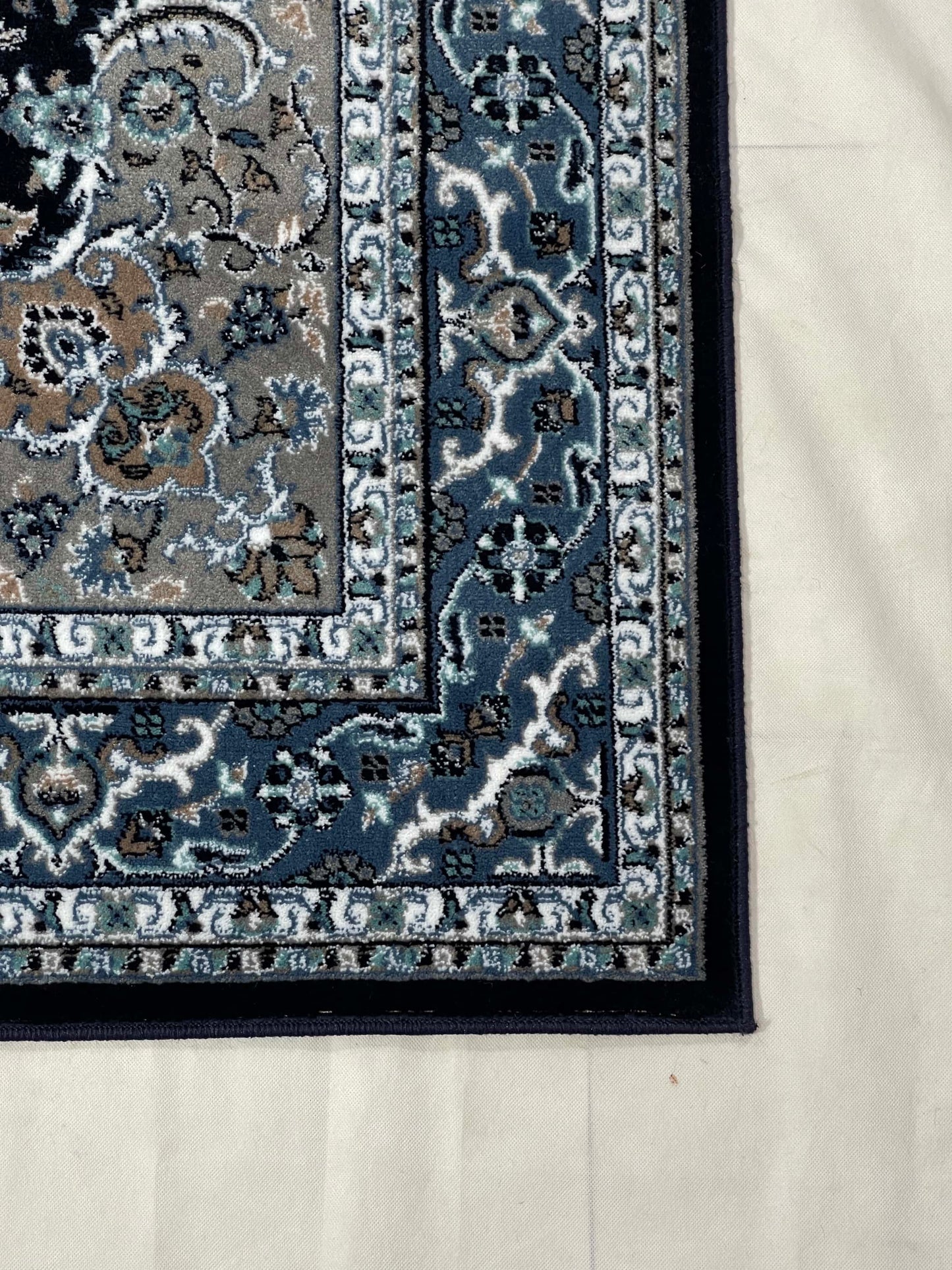 Persian polypropylene Rug,back woven(Article-868-Blue)