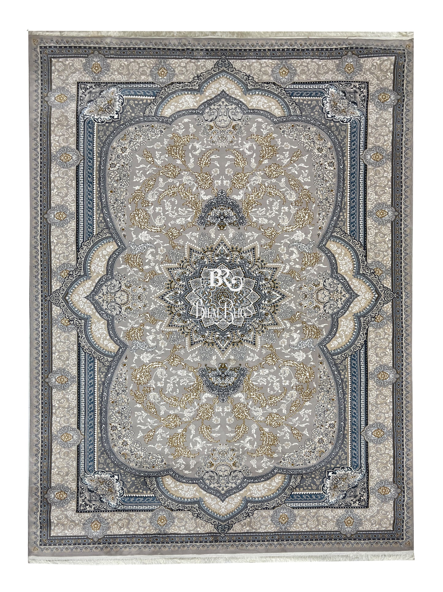 Persian Thick Woven Rug. 
(Article -641-Grey )
Size: 6.6 ft width x 9.6 ft length (200cm x 290cm)