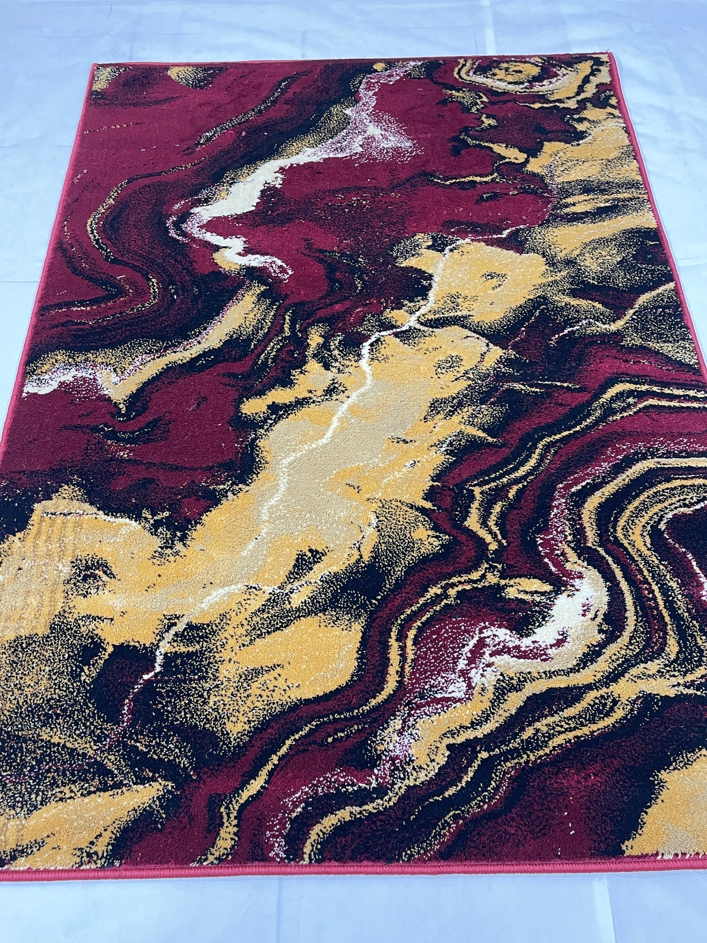 Modern  Polypropylene Rug,back woven(Article-613-Red)
