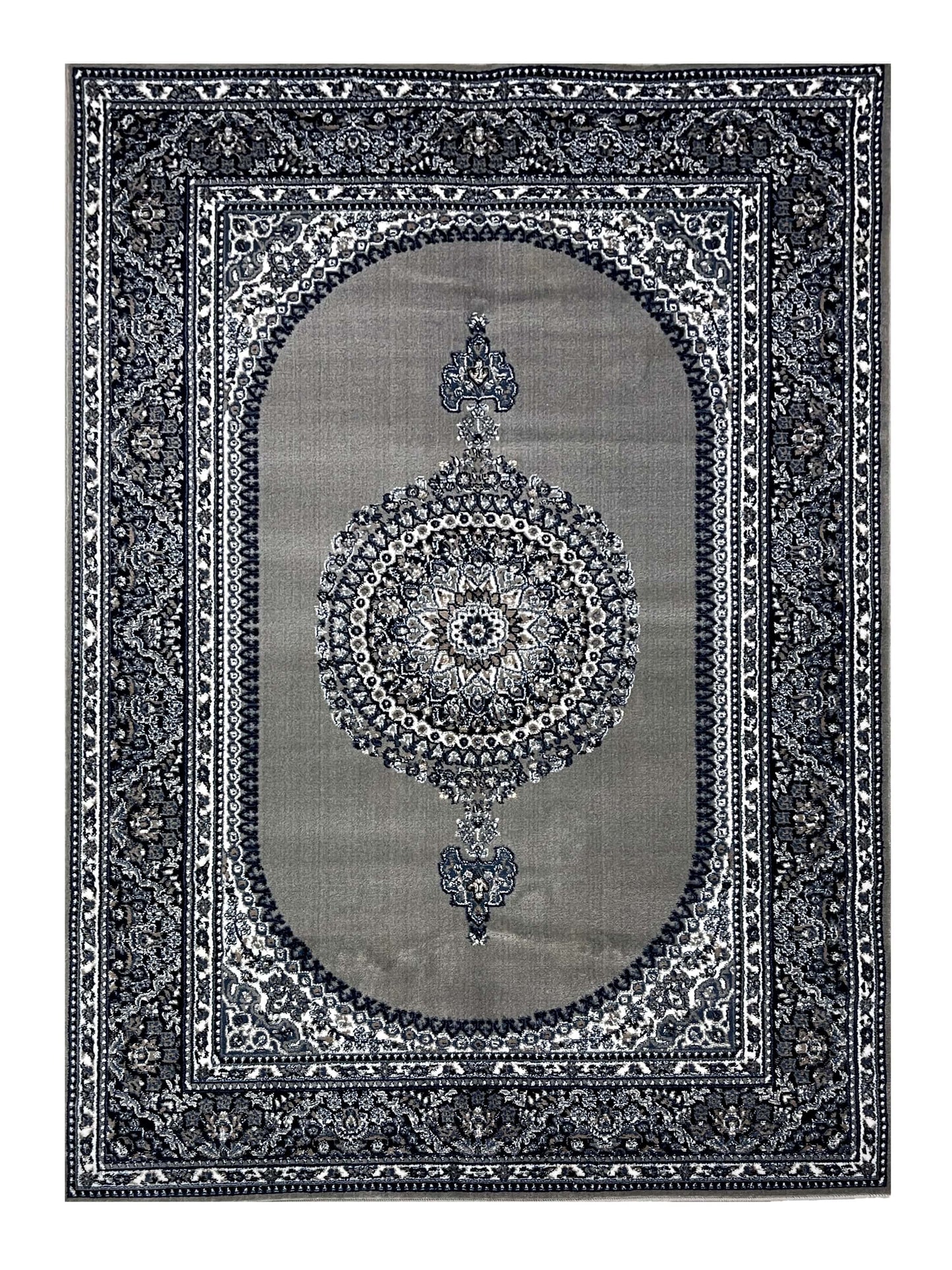 Persian polypropylene Rug,back woven(Article-22-Grey)