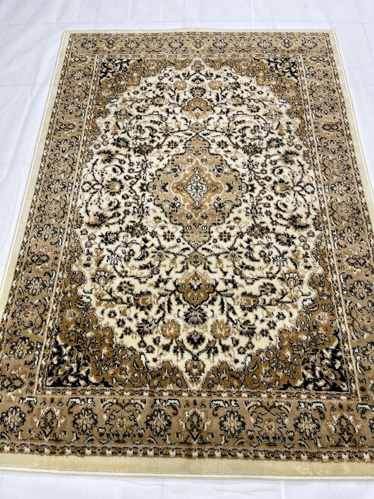 Persian polypropylene Rug,back woven(Article-01-Off white)
