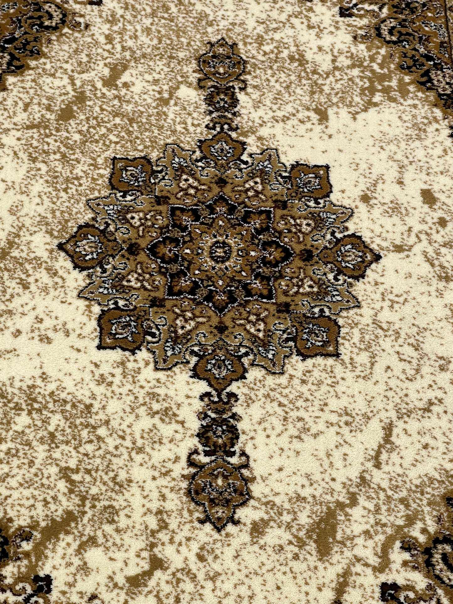 Persian polypropylene Rug,back woven(Article-45-Off White )
