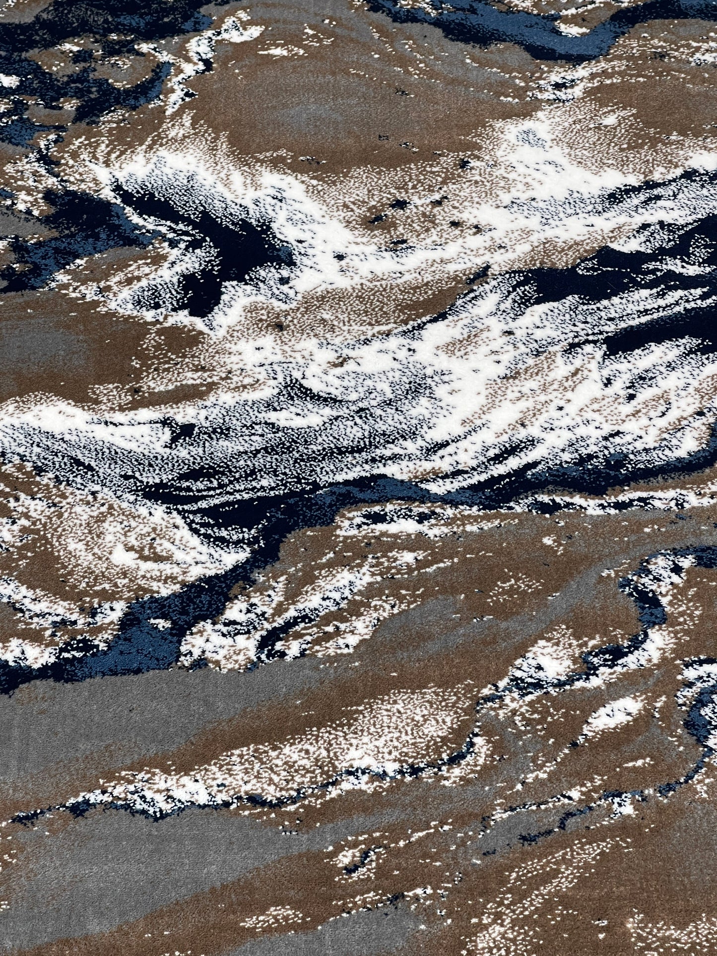 Modern Polypropylene Rug,Woven Back (Article-71-Grey) Size : 5 ft width x 7.3 ft length (150cm x 220cm)