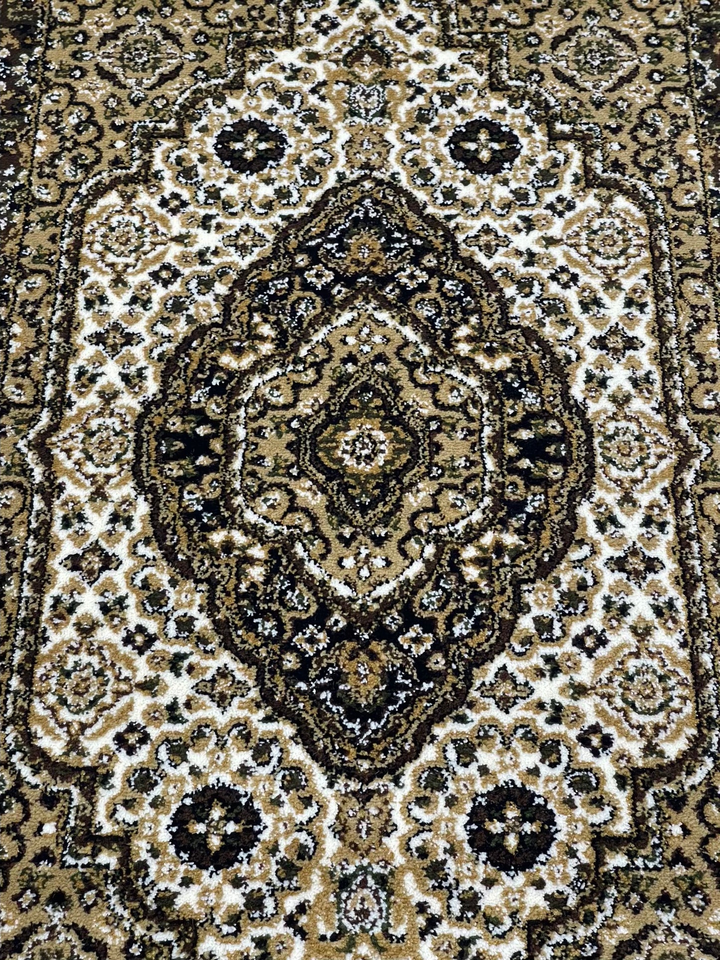 Off white Persian Polypropylene Woven Runner.
 Size : 2.6 ft width x 6.3 ft length
 (80 cm x 200cm)