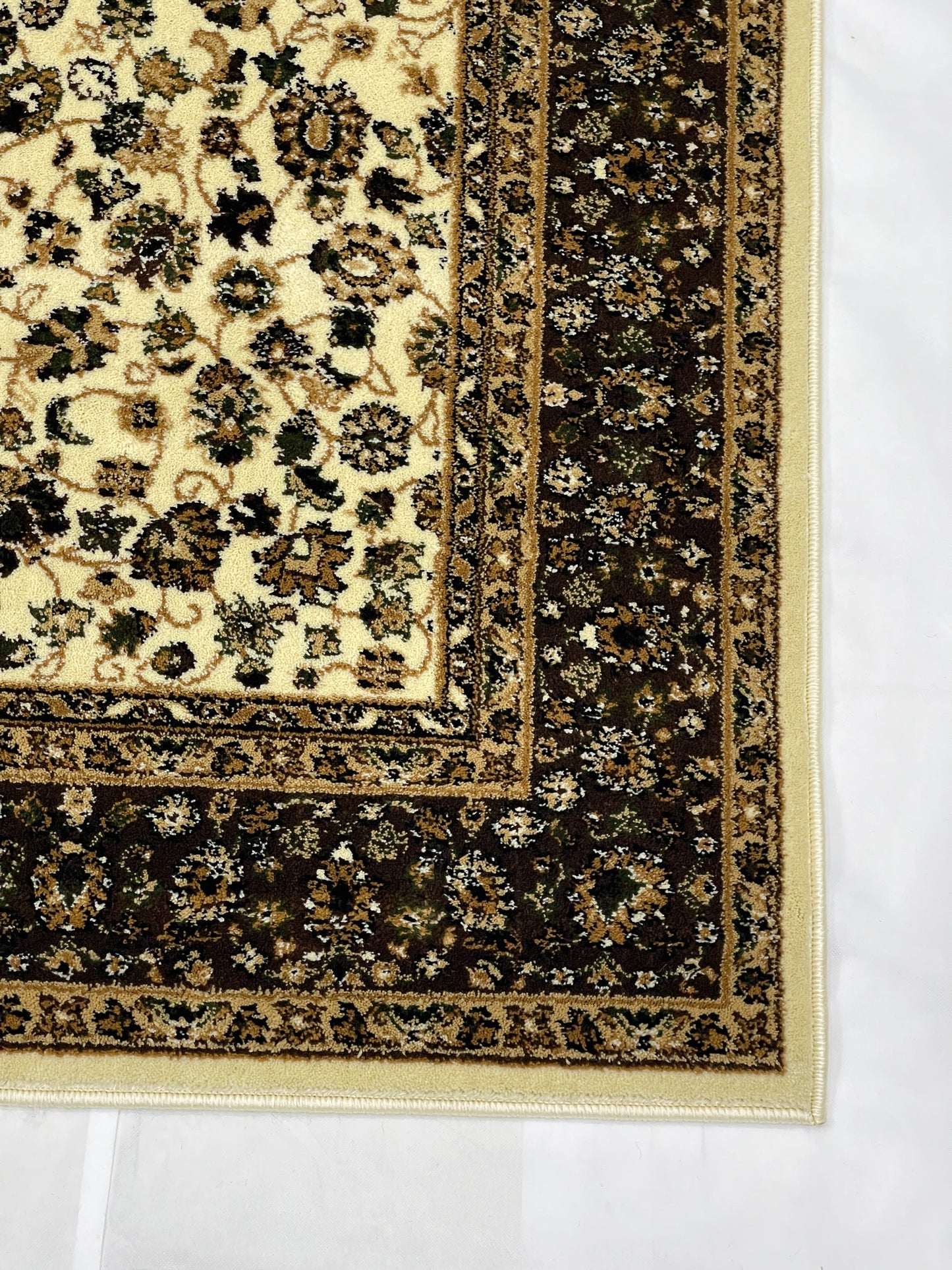 Persian Polypropylene Rug,back woven(Article-140-Off White)
Size : 5ft width  x 7.3ft length (150cm x 220cm)