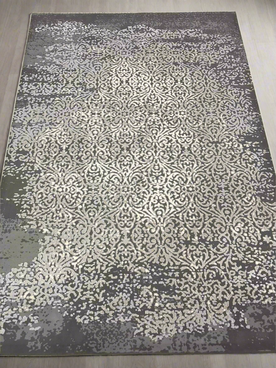 Irani Vintage Woven Rug.
 Article -2030-Grey
Size: 6.6 ft width x 9.6 ft length (200cm x 290cm)