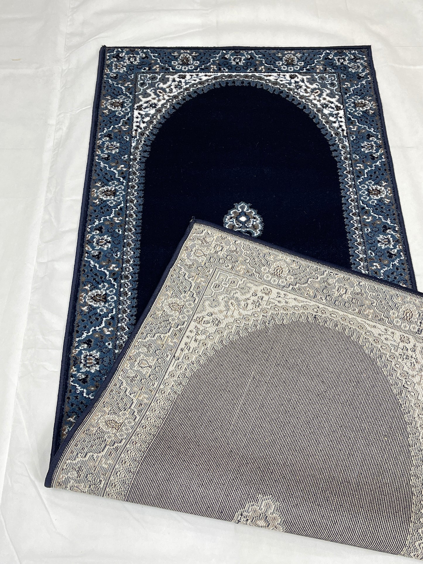 Dark Blue Persian Polypropylene Woven Runner.
 Size : 2.6 ft width x 6.3 ft length
 (80 cm x 200cm)