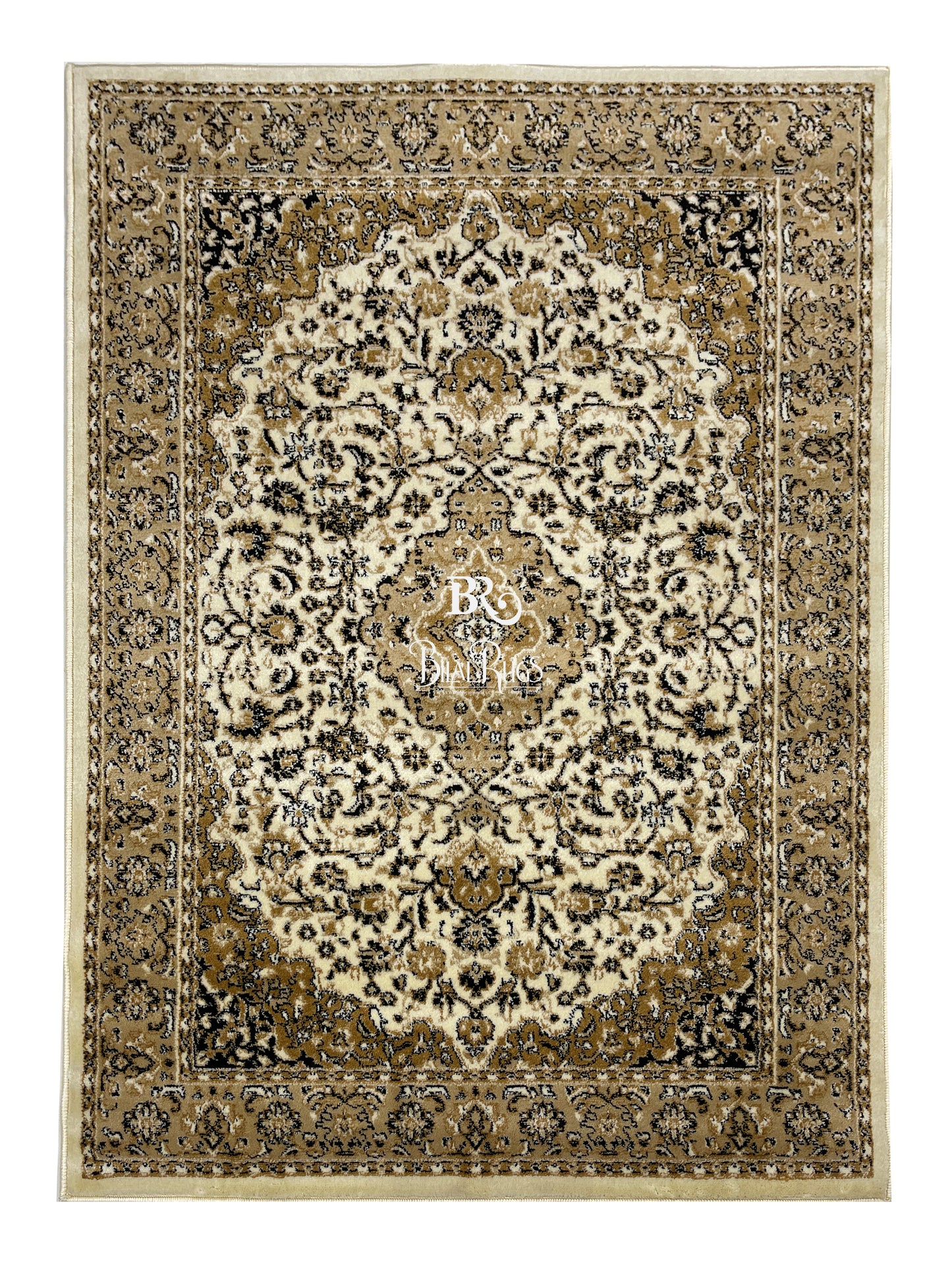 Persian polypropylene Rug,back woven(Article-01-Off white)