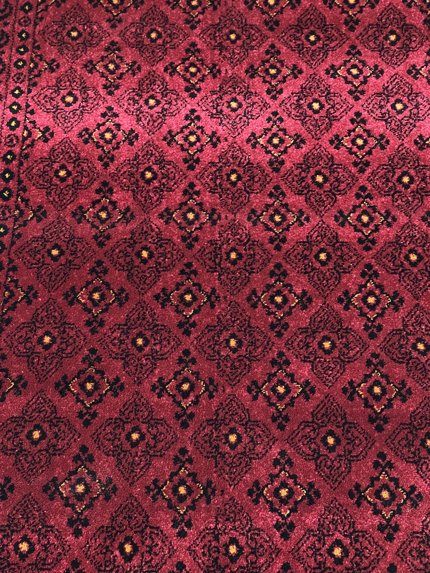 Persian Polypropylene Rug,Woven Back (Article-120-Red) Size : 3 ft width x 5 ft length (100cm x 150 cm)