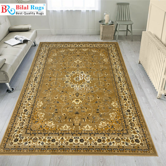 Persian polypropylene Rug,back woven(Article-20-Beige)