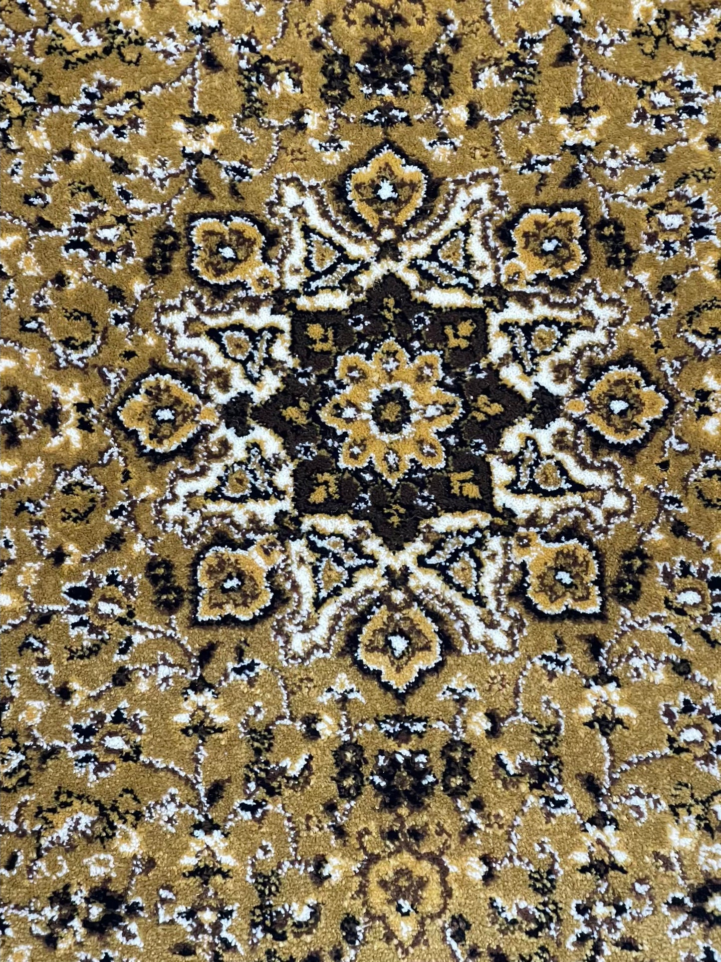 Beige Persian Polypropylene Woven Rug.
 Size : 2.6 ft width x 6.6 ft length
 (80 cm x 200cm)