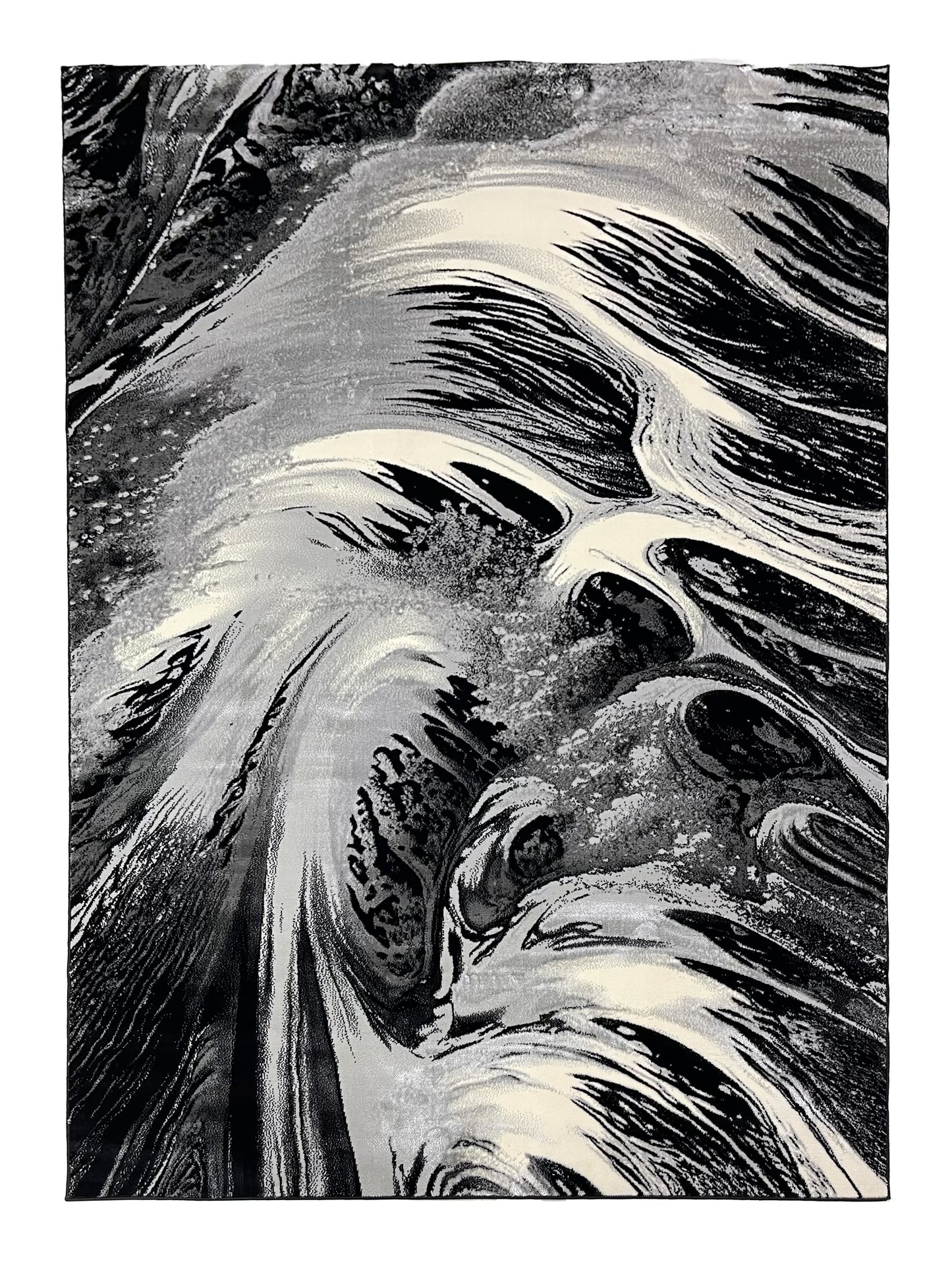 Turkish Top Quality Silk.(Article-1076-Black , Grey)
Size: 6.6 ft width x 9.6 ft length (200cm x 290cm)