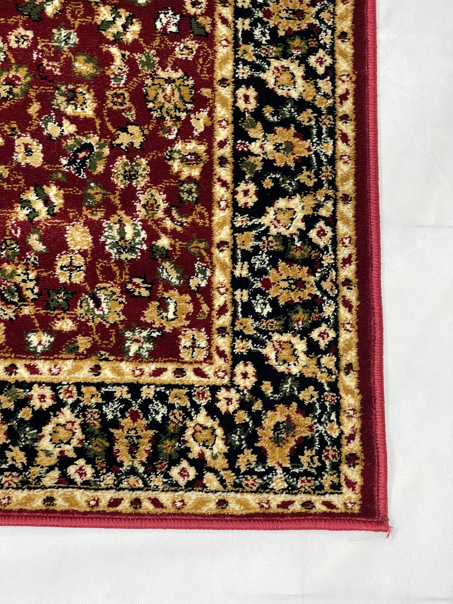 Persian Polypropylene Rug,Woven Back (Article-140-Red) Size : 3 ft width x 5 ft length (100cm x 150 cm)
