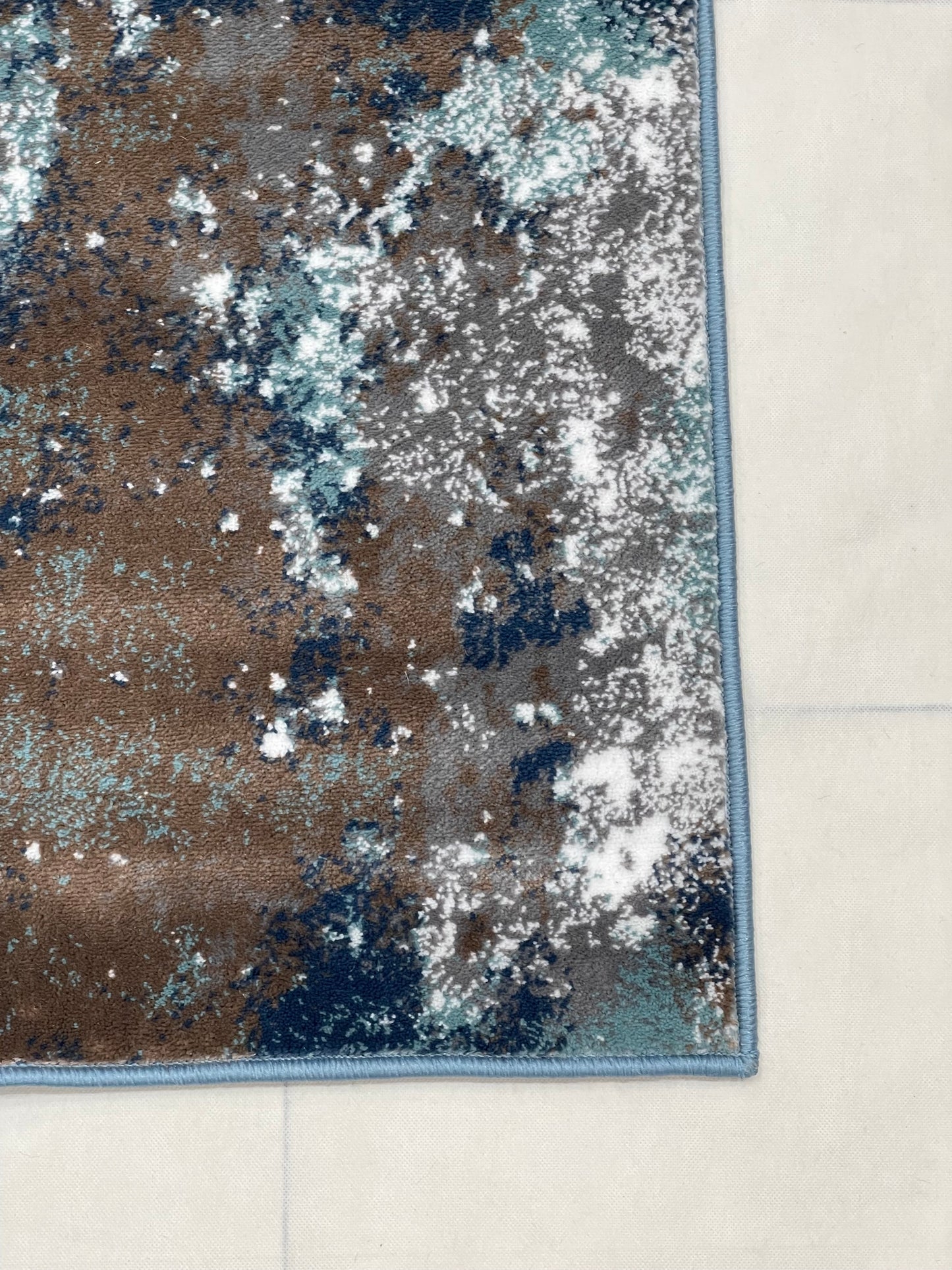 Modern Polypropylene Rug,back woven(Article-1443-Feroze) Size : 4 ft width x 5.6 ft length (120 cm x 170 cm)