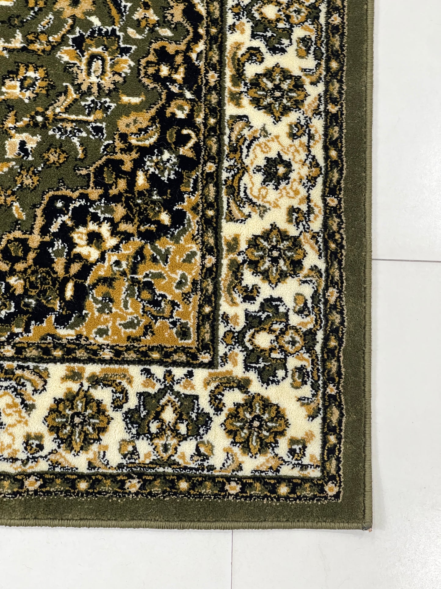 Persian polypropylene Rug,back woven(Article-01-Green)