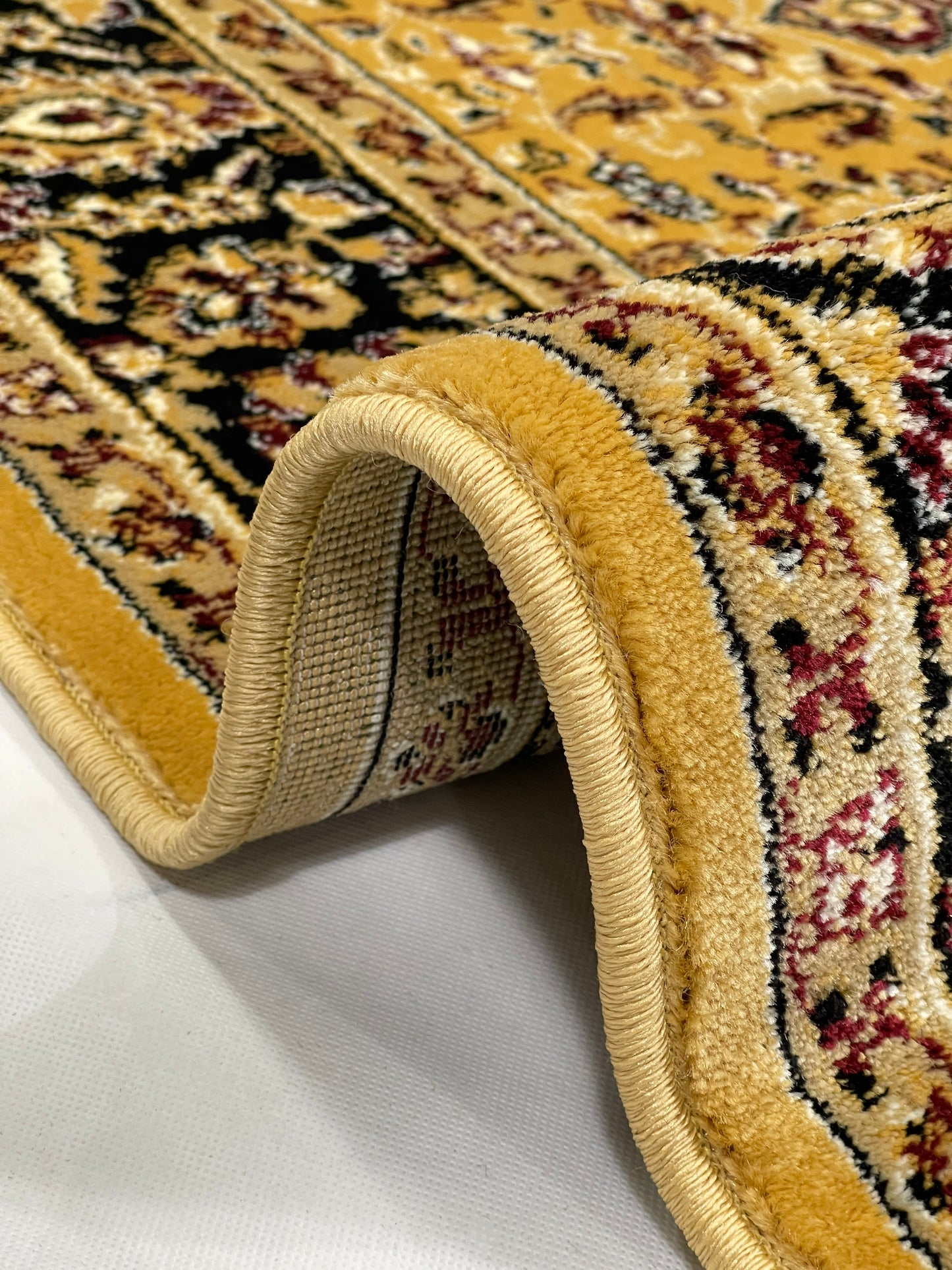 Persian polypropylene Rug,back woven(Article-20-Gold)
Size : 5ft width  x 7.3ft length (150cm x 220cm)
