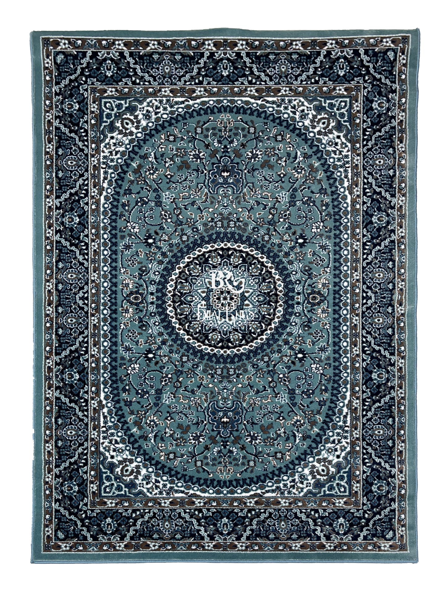 Persian Polypropylene Rug,back woven(Article-22-Feroze)
Size : 5ft width  x 7.3ft length (150cm x 220cm)